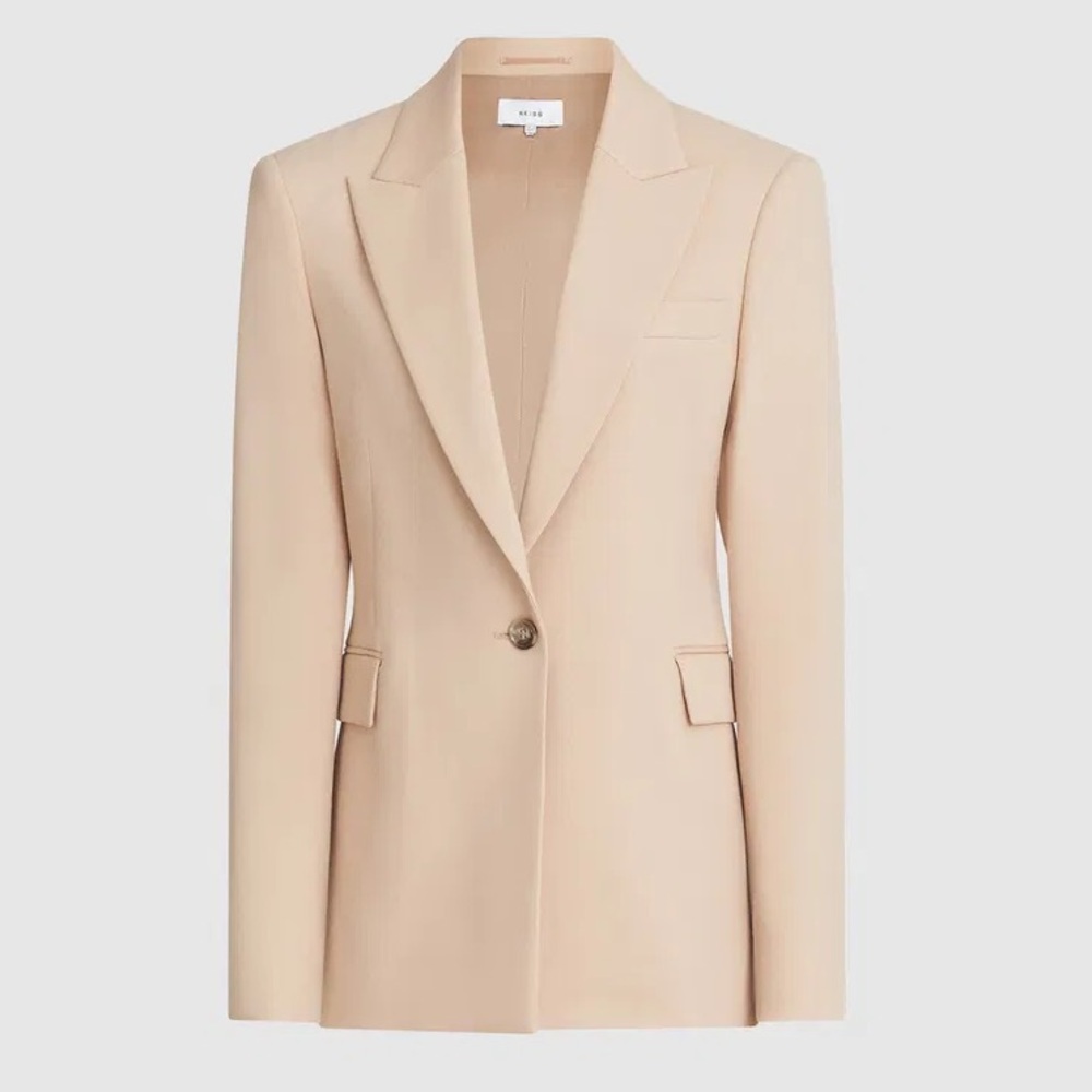 new REISS Brooke camel blazer jacket
